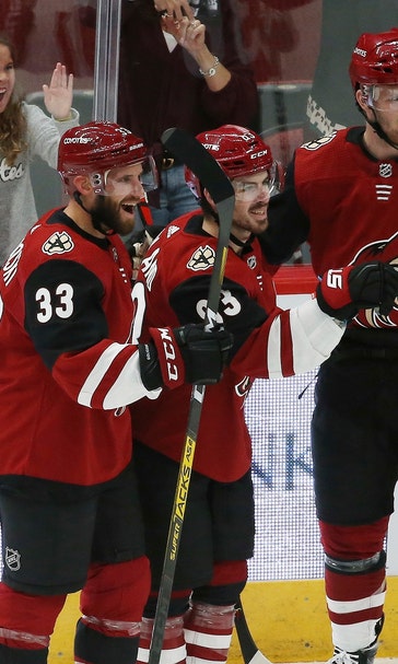 Garland scores twice, Coyotes top Vegas 4-1 for 1st win